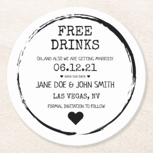 Save the Date Coaster