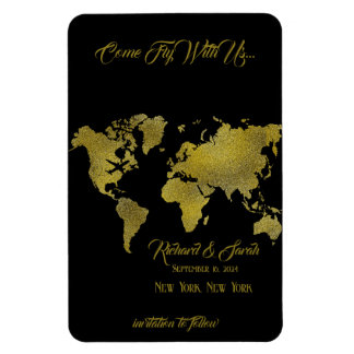 Save the Date Come Fly With Us Custom Magnet