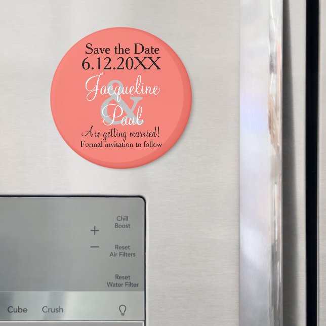 Save the Date Coral Magnets (In Situ (Fridge))