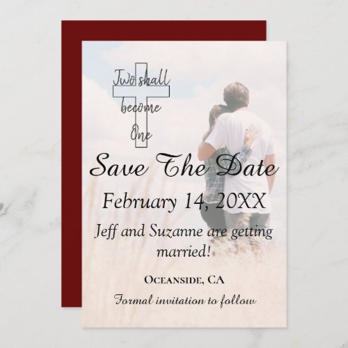 Save The Date Couple Filtered Photo Wedding