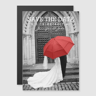 Save the Date Couple Magnetic Invitation