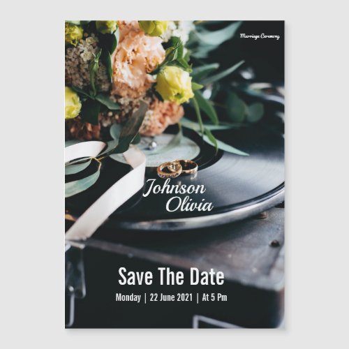 Save The Date Cover Magneting Card