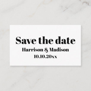Save the Date, custom modern Wedding Announcement