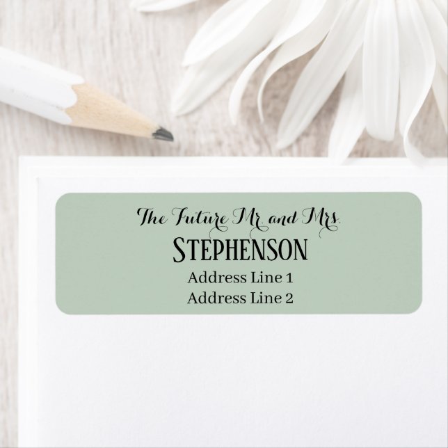Save The Date Custom Name Return Address Label (Insitu)