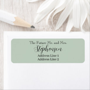 Save The Date Custom Name Return Address Label