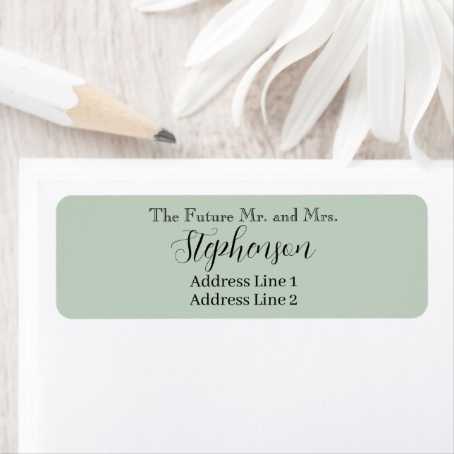 Save The Date Custom Name Return Address Label (Insitu)