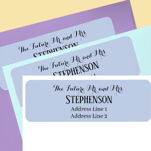 Save The Date Custom Name Return Address Label
