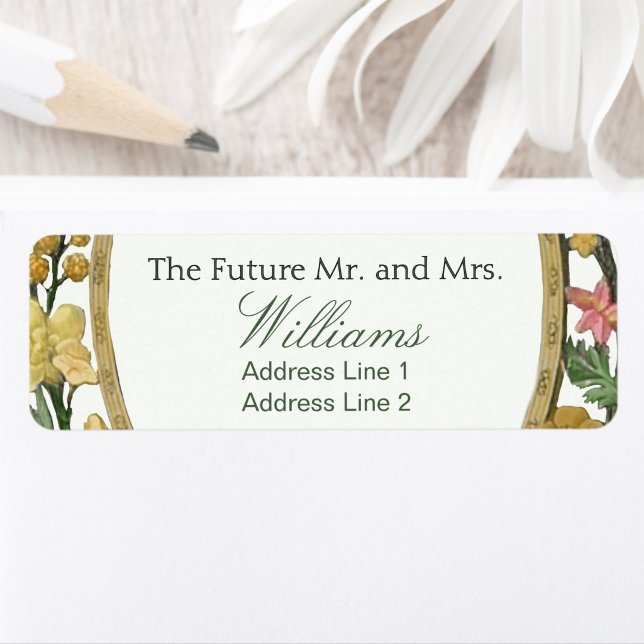  Save The Date Custom Name Return Address Label (Creator Uploaded)