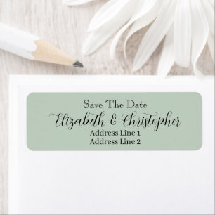 Save The Date Custom Name Return Address Label