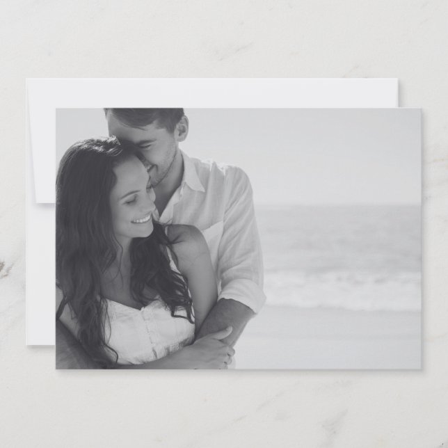 Save The Date Custom Photo And Text (Front)