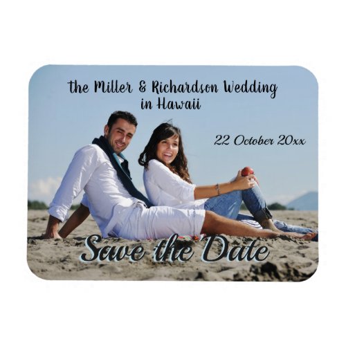 Save the Date Custom Photo Magnet