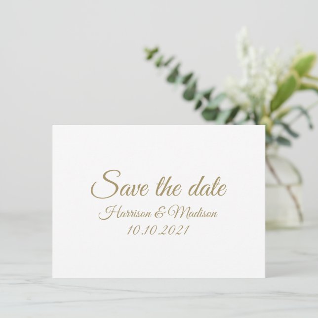 Save the Date custom script Wedding Announcement (Standing Front)