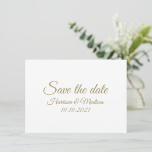 Save the Date custom script Wedding Announcement