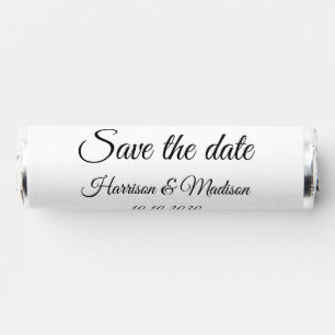 Save the Date custom script wedding announcement Breath Savers® Mints