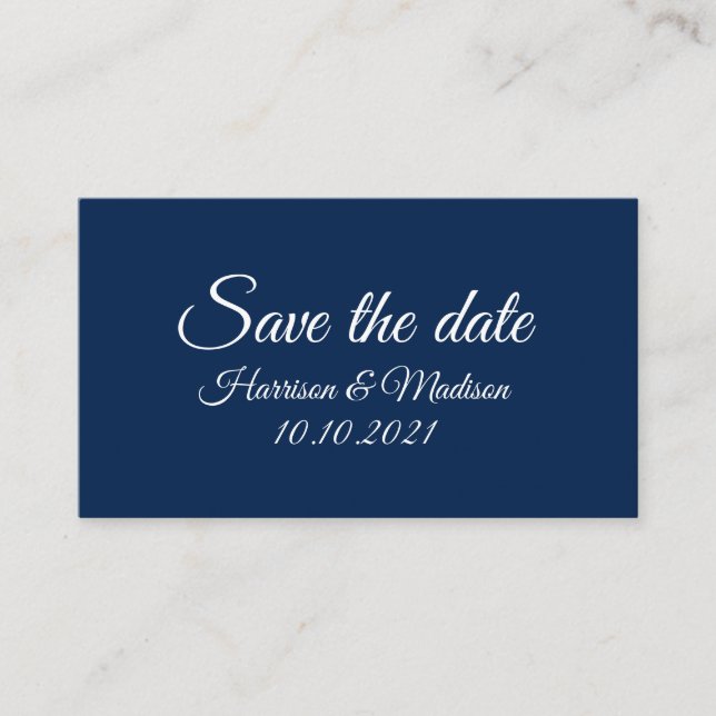 Save the Date, custom text Wedding Announcement (Front)
