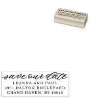 Custom Return Address Stamp, Save The Date Stamp