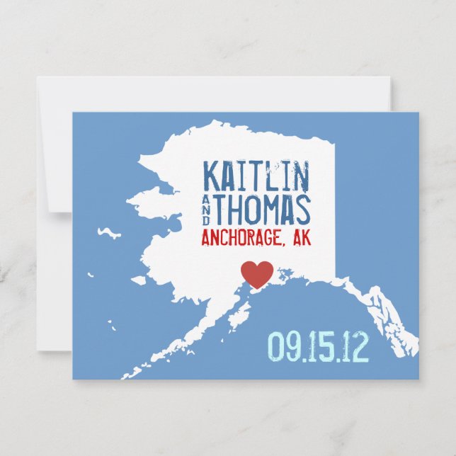 Save the Date - Customizable - Alaska (Front)