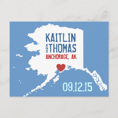 Save the Date _ Customizable _ Alaska Announcement Postcard