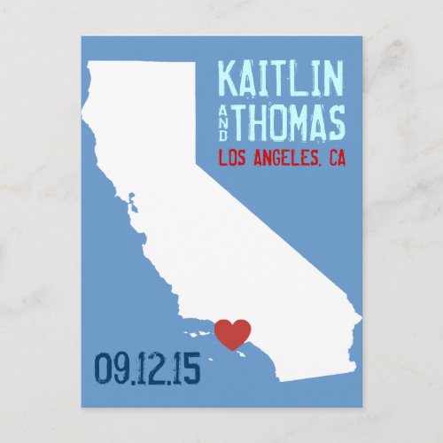 Save the Date _ Customizable _ California Announcement Postcard