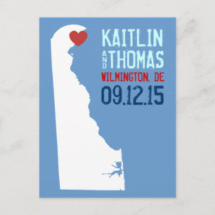 Save the Date - Customizable - Delaware Announcement Postcard