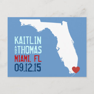 Save the Date - Customizable - Florida Announcement Postcard