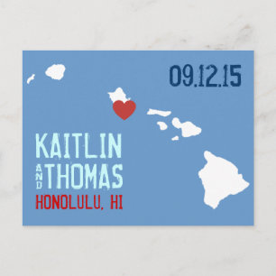 Save the Date - Customizable - Hawaii Announcement Postcard