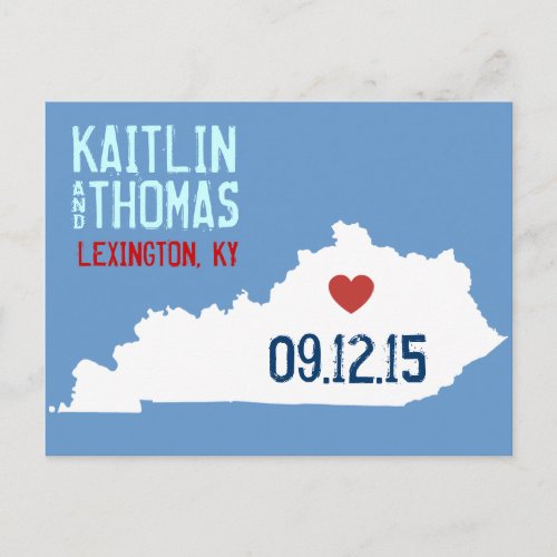 Save the Date _ Customizable _ Kentucky Announcement Postcard