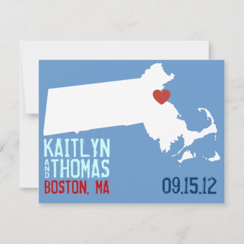 Save the Date - Customizable - Massachusetts