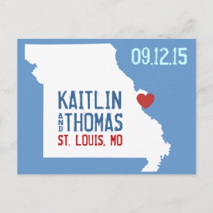 Save the Date - Customizable - Missouri Announcement Postcard