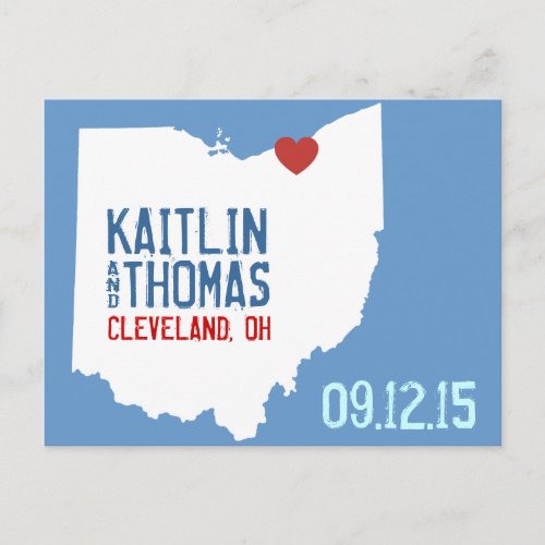 Save the Date _ Customizable _ Ohio Announcement Postcard