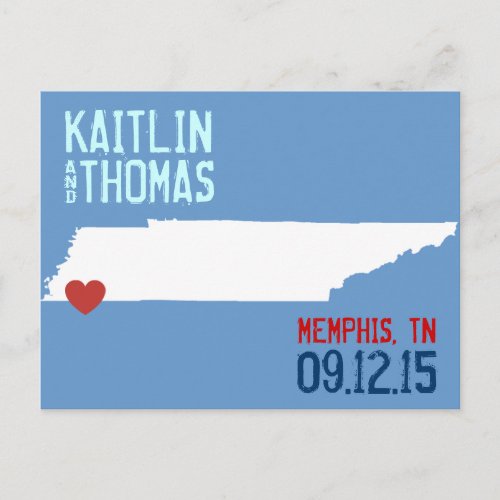 Save the Date _ Customizable _ Tennessee Announcement Postcard