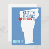 Save the Date - Customizable - Vermont (Front/Back)