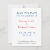 Save the Date - Customizable - Vermont (Back)
