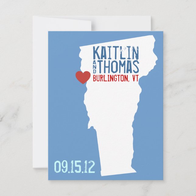 Save the Date - Customizable - Vermont (Front)