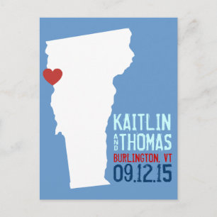 Save the Date - Customizable - Vermont Announcement Postcard
