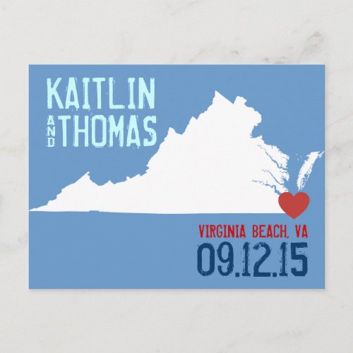 Save the Date _ Customizable _ Virginia Announcement Postcard