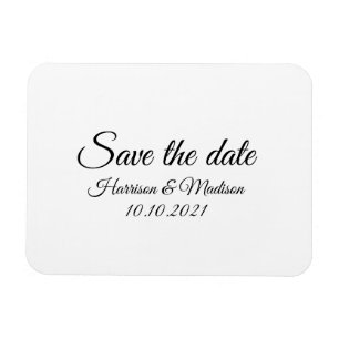 Save the Date, customize text Wedding Announcement Magnet