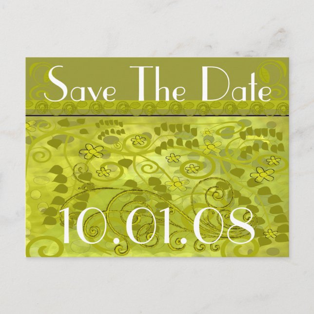 Save The Date - Customized Announcement Postcard (Front)
