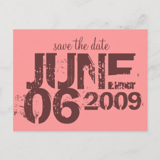 Save the Date - Customized Announcement Postcard