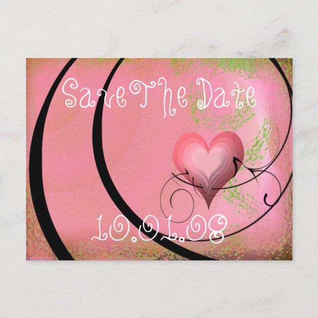 Save The Date - Customized - Customized Announcement Postcard (Front)