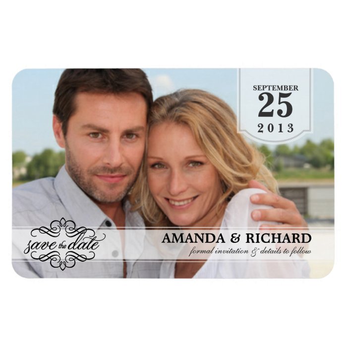 Save the Date   Deluxe Borderless Photo Magnets