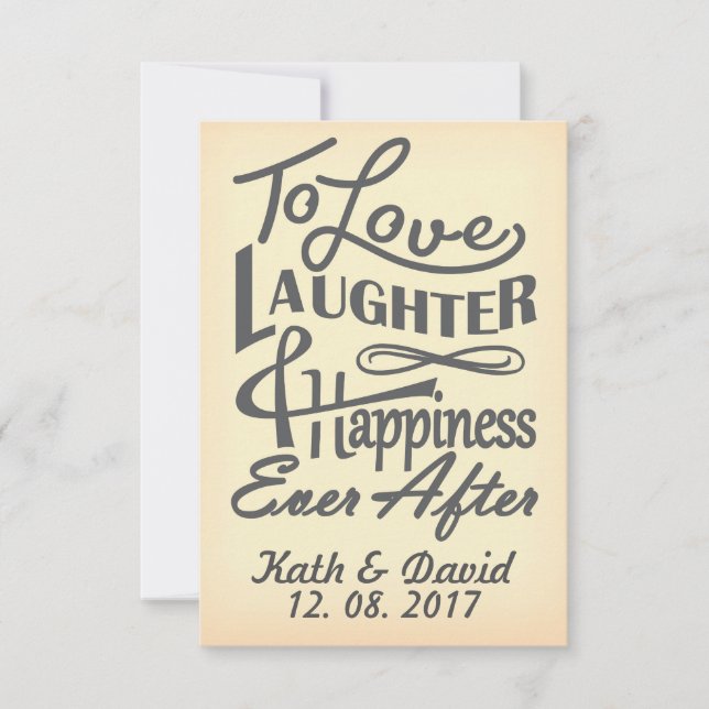 Save the date design invitation (Front)