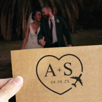 Save the Date Destination Airplane Travel Wedding