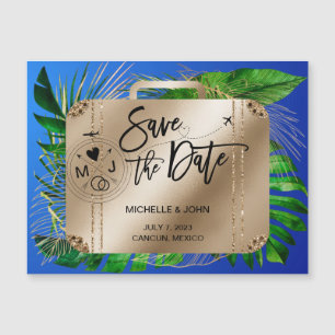 Save the Date Destination Wedding World Map