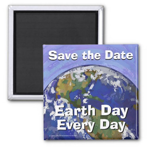 Save the Date Earth Day Magnet
