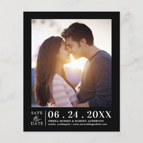 Save the Date Easy Edit Horizontal Photo Template