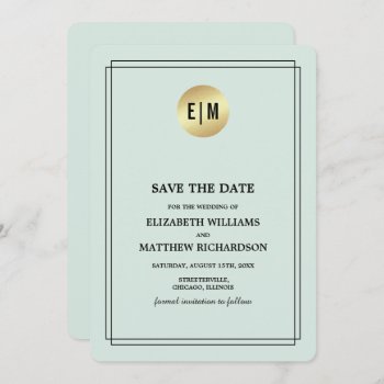 Save The Date. Elegant Design Wedding Card by YourWeddingDay at Zazzle