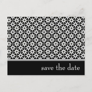 save the date : elegant floral : announcement postcard