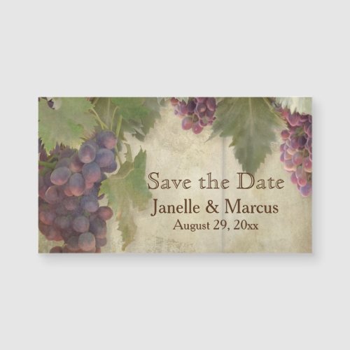 Save the Date Elegant Rustic Vineyard Winery Fall