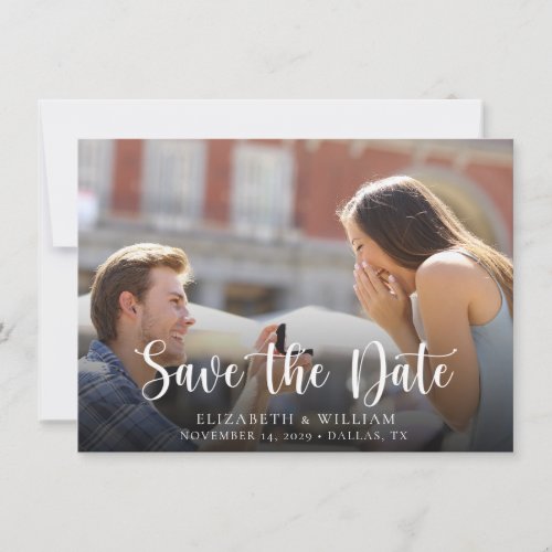 Save The Date Elegant Script Wedding Announcement